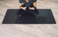 black yoga mat