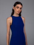 indigo blue midi dress