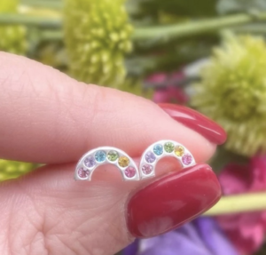 rainbow kid's earrings