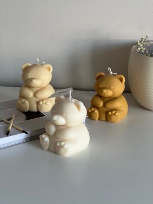 teddy bear candle