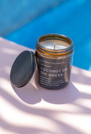 coconut on the rocks candle