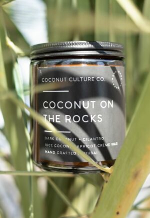 coconut on the rocks candle