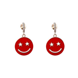 earrings emoji red