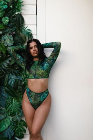 Jungle Goa Tan-Through Swimsuit