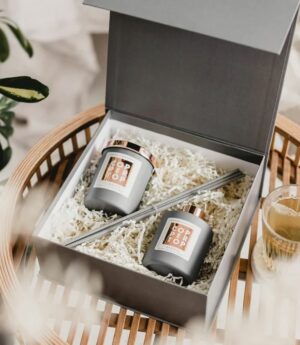 Aromatherapy Candle & Room Diffuser Gift Set